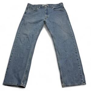 Levi’s 505 Straight Fit Jeans Light Wash Blue Denim 36x30